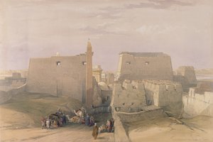 Großer Eingang zum Tempel von Luxor, aus Ägypten und Nubien, Bd. 1